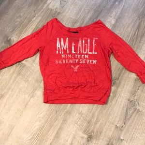 Red American Eagle Top